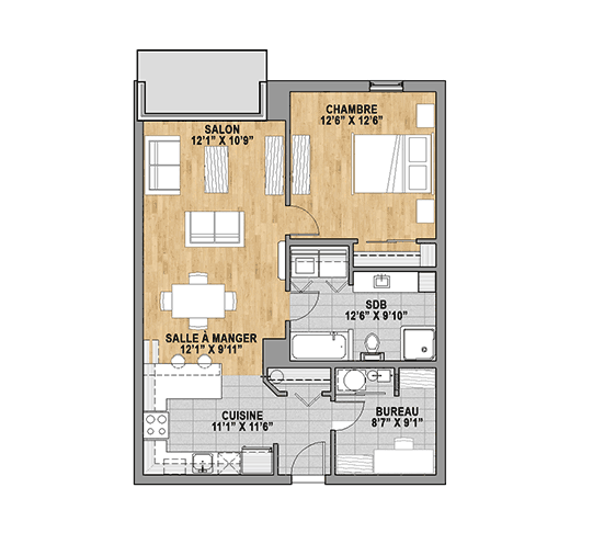Plan appartement 665_plan_05 Plan appartement 665_plan_05