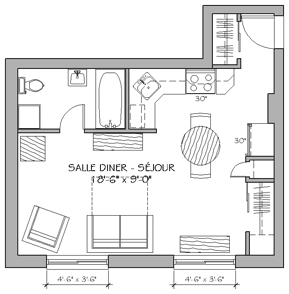 Plan appartement 1700, app 102 Plan appartement 1700, app 102