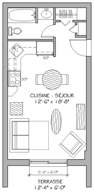 Plan appartement 1700, app 110 Plan appartement 1700, app 110