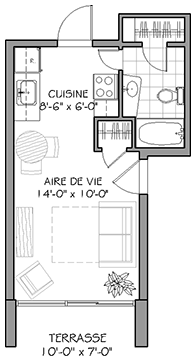 Plan appartement 465, app 1 Plan appartement 465, app 1