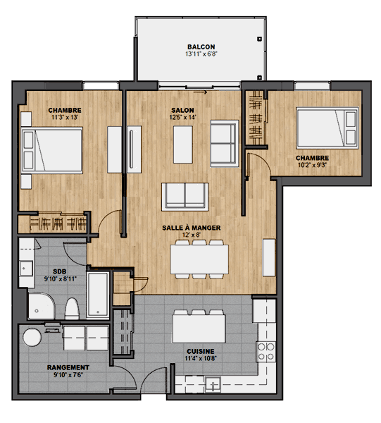 Plan de l'unité de condo