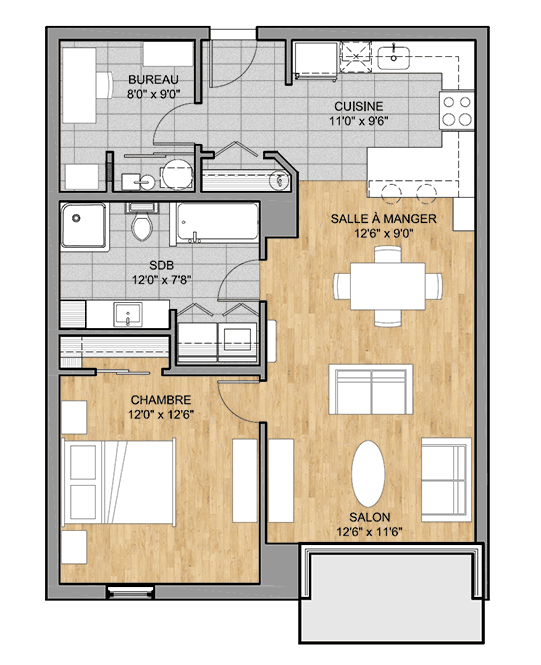 Plan de l'unité de condo