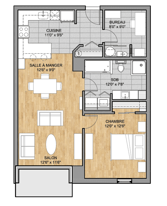 Plan appartement 685_plan_05 Plan appartement 685_plan_05